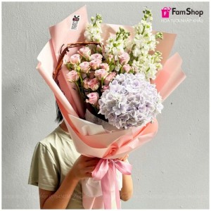 Bó hoa cẩm tú cầu mix BHMCTC