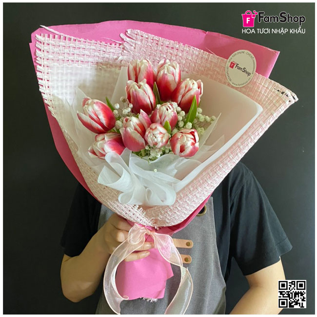 Bó hoa tulip nhập khẩu Bó hoa tulip nhập khẩu