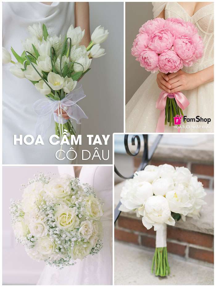 Mẫu hoa cầm tay cô dâu Mẫu hoa cầm tay cô dâu